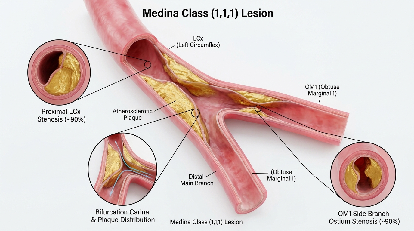 Medina Class 1,1,1 True Bifurcation 3D Render